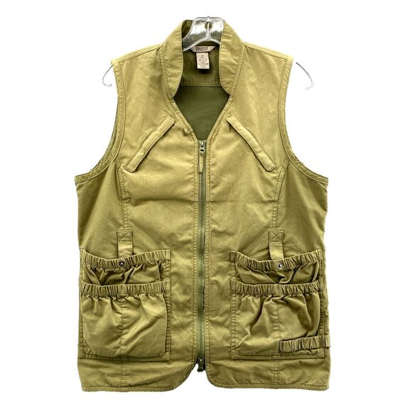 Duluth Vest Men Medium Green Canvas Mesh Fishing Utility Hunting Hiking Gorpcore - Picture 1 of 12